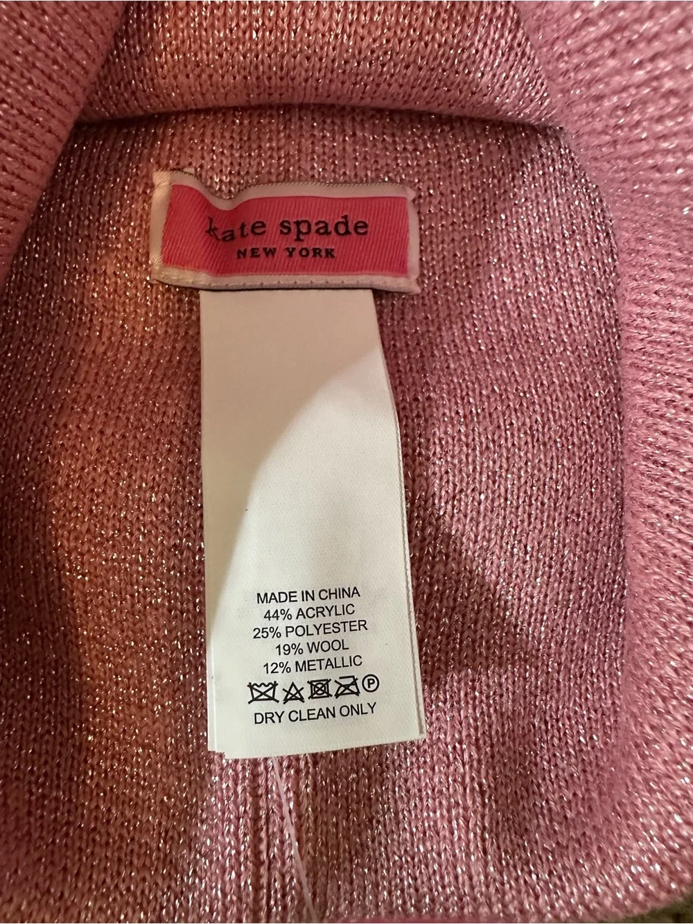 NWT KATE SPADE METALLIC BOW FLOWER STUD HAT